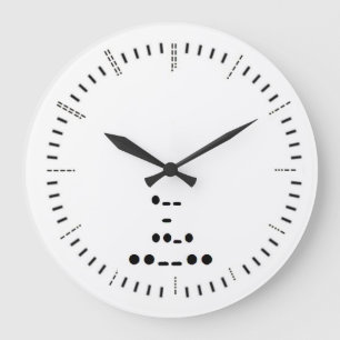 Reloj de pared del código Morse