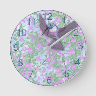 Reloj de pared del colibrí