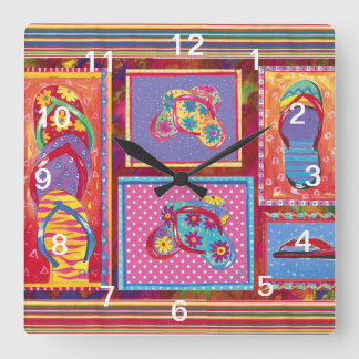 Reloj de pared del collage de la diversión del