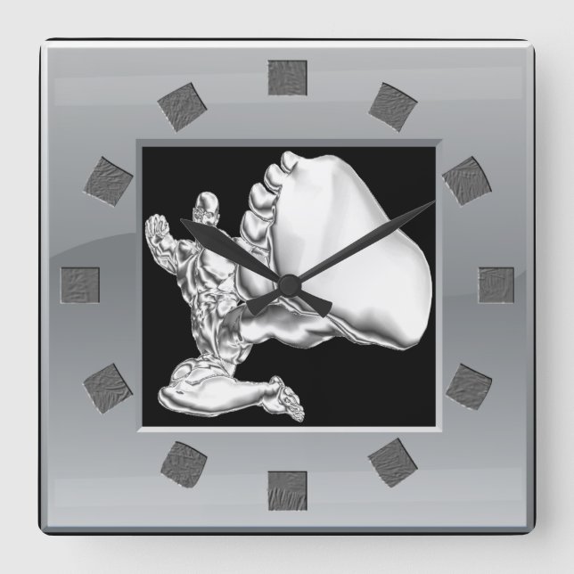 Reloj de pared del combatiente del cromo (Anverso)