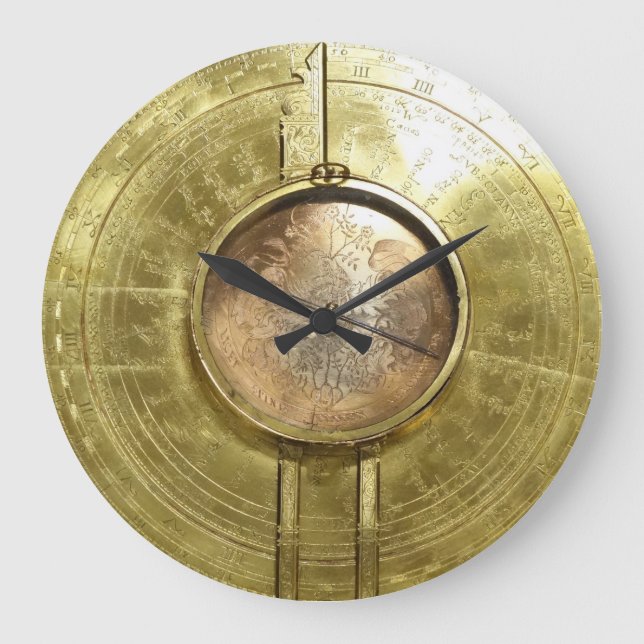 Reloj de pared del "compás de elaboración" de (Anverso)