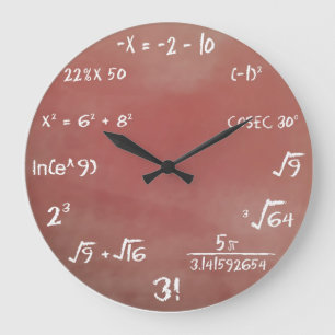 Reloj de pared del concurso de la matemáticas