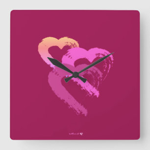 Reloj de pared del corazón