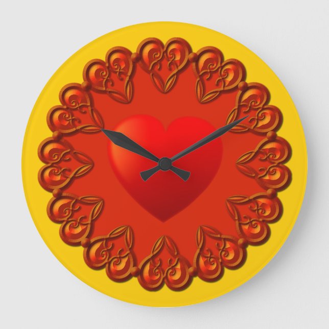 Reloj de pared del corazón (Anverso)
