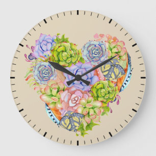 Reloj de pared del corazón exitoso