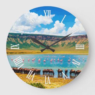 Reloj de pared del cráter de Ngorongoro