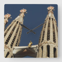 Reloj de pared del cuadrado de la iglesia de