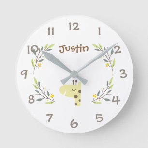 Reloj de pared del cuarto de niños de los niños de