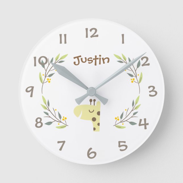 Reloj de pared del cuarto de niños de los niños de (Anverso)
