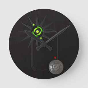 Reloj de pared del Cyberpunk LED