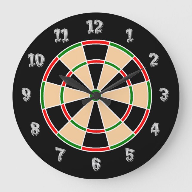Reloj de pared del Dartboard (Anverso)