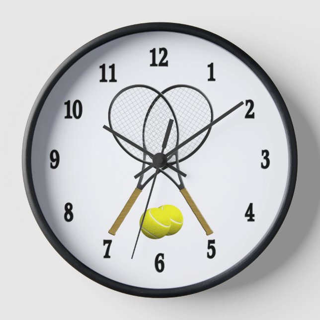 Reloj de pared del deporte de la estafa de tenis (Anverso)