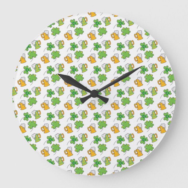 Reloj de pared del Día de San Patricio (Anverso)