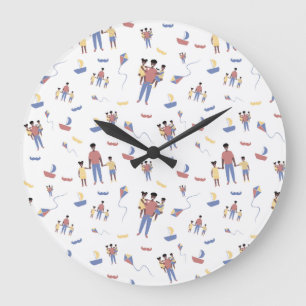 Reloj de pared del día del padre