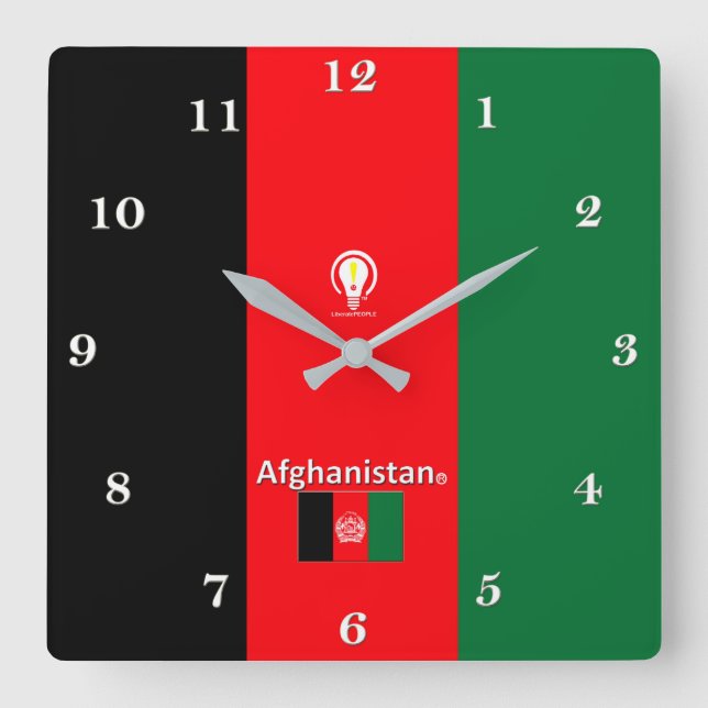 Reloj de pared del Diseñador de Afganistán (Anverso)