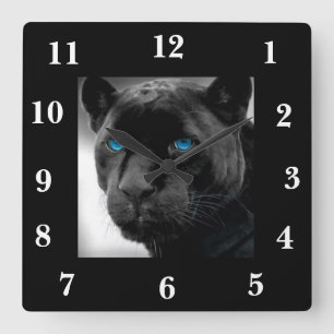 RELOJ DE PARED DEL DISEÑO DE LA PANTERA NEGRA