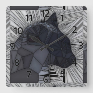 Reloj de pared del diseño del estilo del vitral