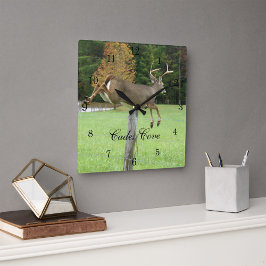 Reloj de pared del dólar del Whitetail