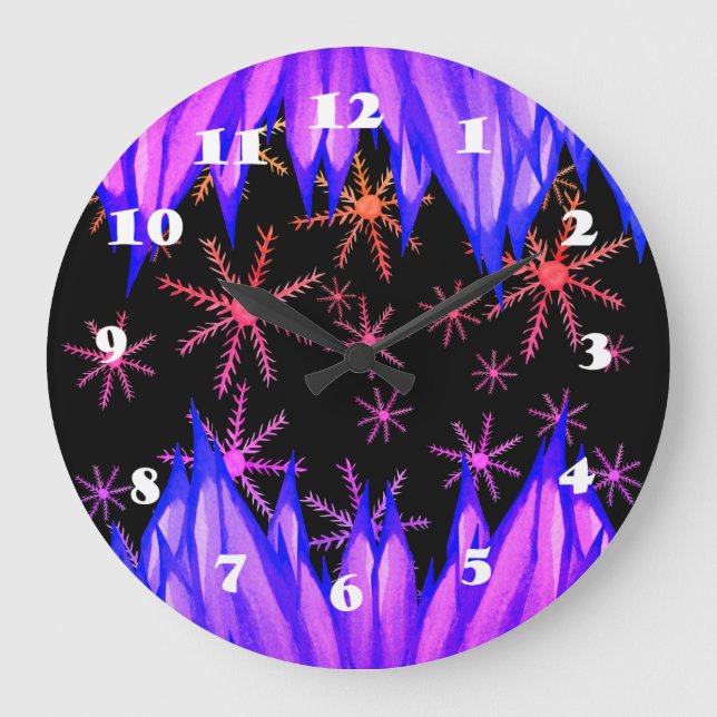 Reloj de pared del dulzor del invierno (Anverso)