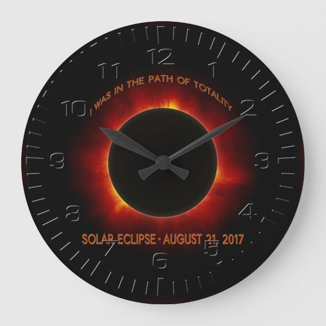Reloj de pared del eclipse solar (Anverso)