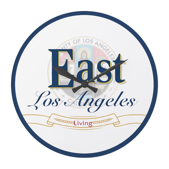 Reloj de pared del este de Los Ángeles (East Los Angeles Wall clock)
