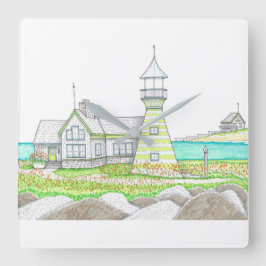 Reloj de pared del faro de banda