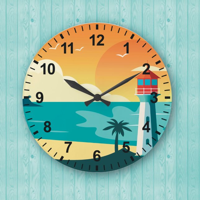 Reloj de pared del faro de Sunset Beach (Subido por el creador)