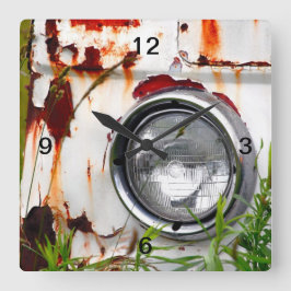 Reloj de pared del faro del coche