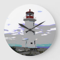 Reloj de pared del faro Peggy's Cove Nova Scotia