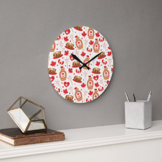 Reloj de pared del Fiesta del Día de Canadá