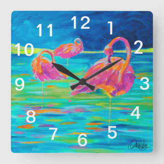 Reloj de pared del flamenco