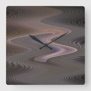 Reloj de pared del fractal de Sáhara sin números