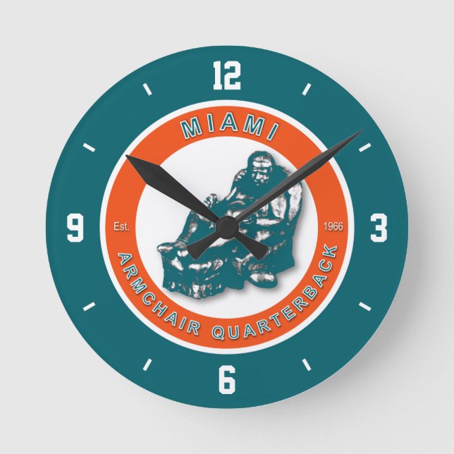 Reloj de pared del fútbol del estratega de la (Anverso)