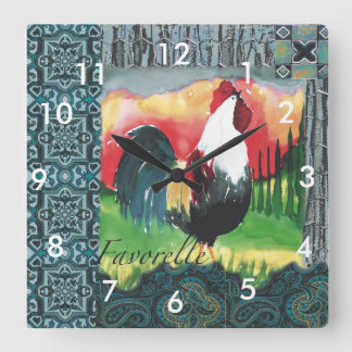 Reloj de pared del gallo