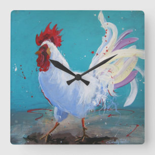 Reloj de pared del gallo