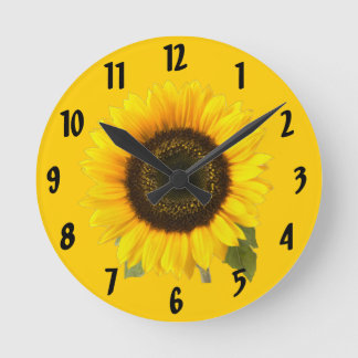 Reloj de pared del girasol