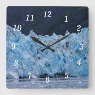 Reloj de pared del glaciar en Prince William Sound