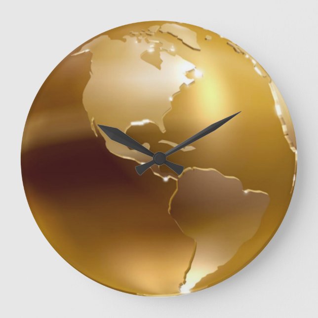 Reloj de pared del Globo de Oro (Anverso)