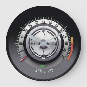 Reloj de pared del GM del Tic-Toc-Tacómetro