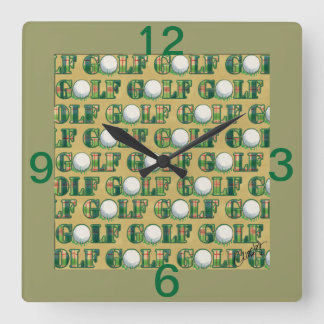 Reloj de pared del golf