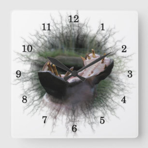 Reloj de pared del hipopótamo