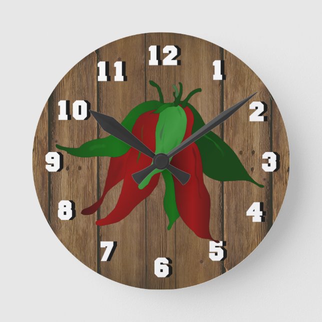 Reloj de pared del Jalapeno (Anverso)