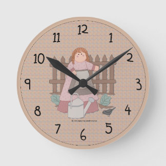 Reloj de pared del jardín del campo