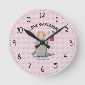 Reloj de pared del jardín del país