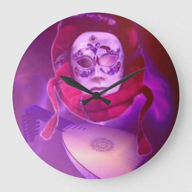 Reloj de pared del jugador árabe de Oud (Anverso)