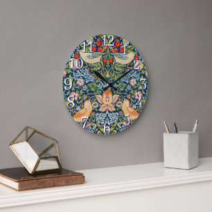 Reloj de pared del ladrón William Morris Strawberr