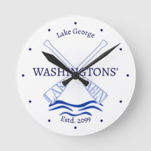 Reloj de pared del lago Cabina