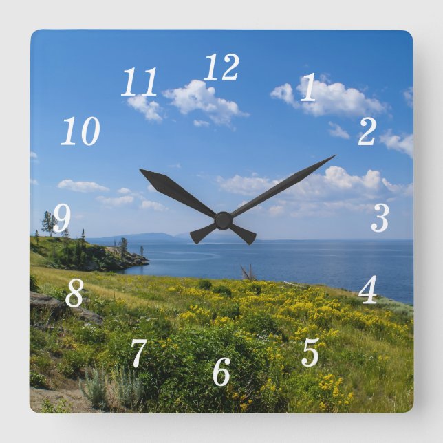 Reloj de pared del lago Yellowstone (Anverso)
