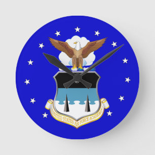 Reloj de pared del logotipo de USAFA