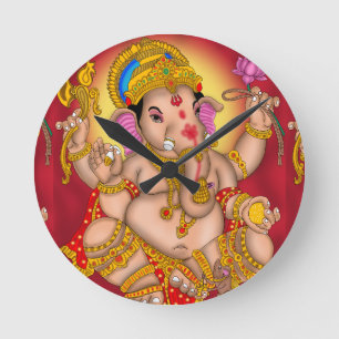 Reloj de pared del Lord Ganesha